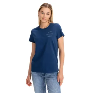 Lee T-shirt Seasonal Graphic Tee Washed Blue - Women's #682525