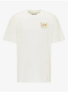 White Women's T-Shirt with Lee Print - Women