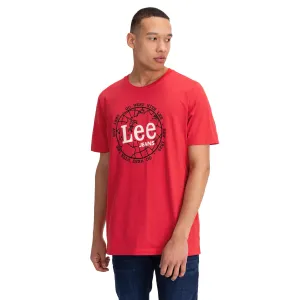 Lee T-Shirt World Tee Warp Red - Men's