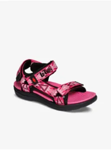 Ružové dievčenské vzorované sandále Lee Cooper #730435