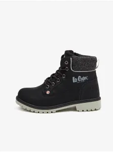 Čierne dievčenské členkové topánky Lee Cooper #4468534
