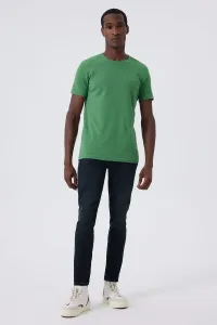 Lee Cooper Men's Twingos 6 Pique O Neck T-Shirt Green #9159755