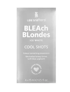Lee Stafford Bleach Blondes Ice White intenzívna kúra pre blond a šedivé vlasy 4x15 ml