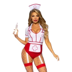 Kostým Leg Avenue Nurse Feelgood červený L