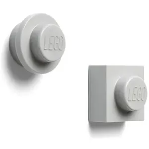 LEGO magnetky, sada 2 ks – sivá