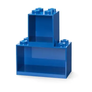 Brick závesné police, set 2 ks, viac variant - LEGO Farba: modrá