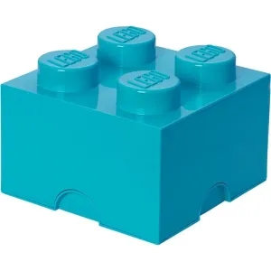 LEGO Úložný box 4 250 × 250 × 180 mm – azúrový