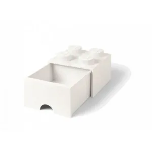 Úložný box 4 so zásuvkou, viac variant - LEGO Farba: bílá