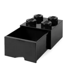 Úložný box 4 so zásuvkou, viac variant - LEGO Farba: černá