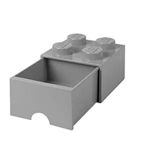 Úložný box 4 so zásuvkou, viac variant - LEGO Farba: šedá