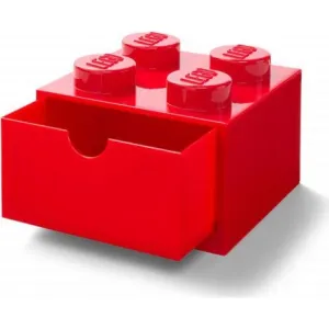 Stolný box 4 so zásuvkou, viac variant - LEGO Farba: červená