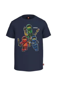 Detské bavlnené tričko Lego x Ninjago tmavomodrá farba, s potlačou #8003246