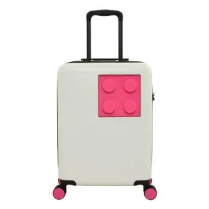 LEGO LUGGAGE - detský cestovný kufrík URBAN 20 - Biely-Svetlo fialový