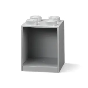 Brick 4 závesná polica, viac variant - LEGO Farba: šedá
