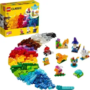 LEGO Classic 11013, Průhledné kreativní kostky, 500 dílků