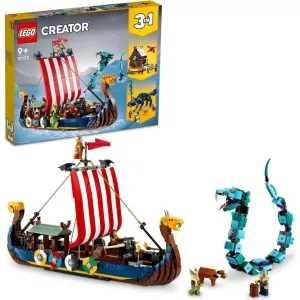 LEGO® Creator 31132 - Vikingská loď a morský had