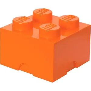 LEGO Úložný box 4 250 × 250 × 180 mm – oranžový