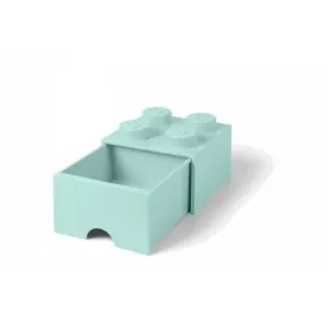 Úložný box 4 so zásuvkou, viac variant - LEGO Farba: aqua
