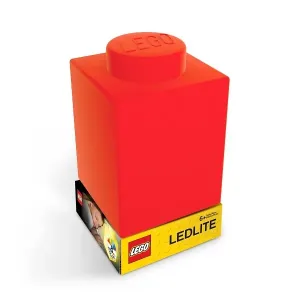 LEGO LED LITE - Classic Silikonová kocka nočné svetlo -  červená