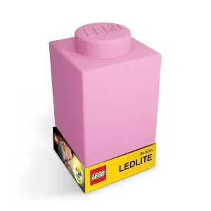 LEGO LED LITE - Classic Silikonová kocka nočné svetlo -  ružová