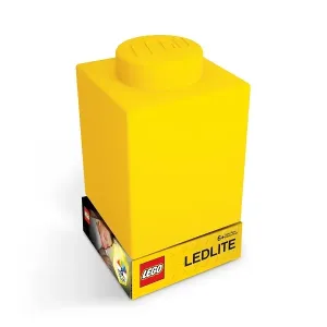 LEGO LED LITE - Classic Silikonová kocka nočné svetlo - žltá