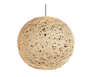 Závesná lampa Leitmotiv Nest round large natural, 50cm