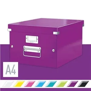 Leitz WOW Click & Store A4 28,1 x 20 x 37 cm, purpurová