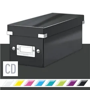 Leitz Škatuľa archívna na CD Click-Store so sklápacím vekom čierna