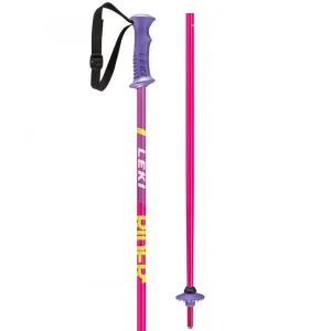Leki RIDER Detské zjazdové lyžiarske palice, ružová, veľkosť