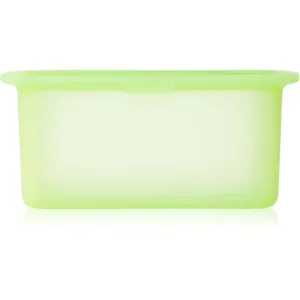 Lékué Reusable Silicone Box nádoba na skladovanie potravín farba Translucent Green 1000 ml