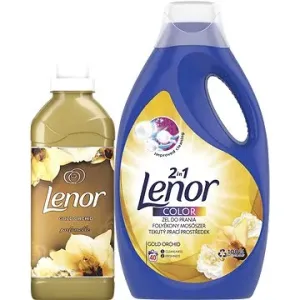 LENOR Gold Orchid prací prostriedok 2,2 l (40 praní) + aviváž 750 ml (25 praní)
