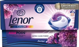 Lenor All-in-1 PODS Pracie Kapsuly, 22 Praní, Amethyst & Floral Bouquet