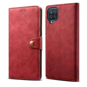 Lenuo Leather pre Samsung Galaxy A12, červené