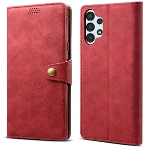 Lenuo Leather flipové puzdro pre Samsung Galaxy A13, červená