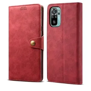 Lenuo Leather pre Xiaomi Redmi Note 10, červené