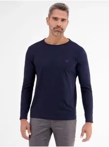 Dark blue men's basic T-shirt LERROS - Men #5262863