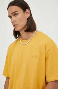 Tričko Les Deux pánske, žltá farba, jednofarebné