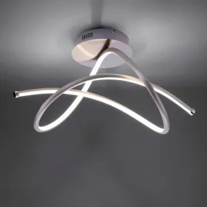 Dizajnové stropné svietidlo oceľové vrátane LED - viola