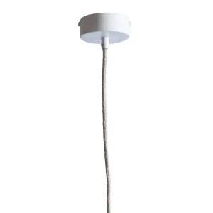 LeuchtNatur Nux závesná lampa, orech európ./biela