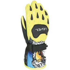 Level JUNIOR Detské rukavice, žltá, veľkosť 4