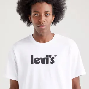 Bavlnené tričko Levi's 16143.0390-Neutrals, biela farba, s potlačou