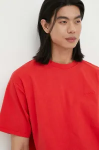 Bavlnené tričko Levi's červená farba, jednofarebné #8735594