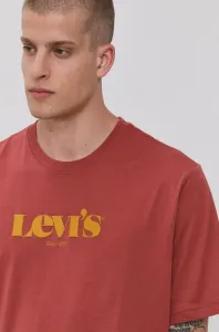 Bavlnené tričko Levi's 16143.0318-Reds, červená farba, s potlačou