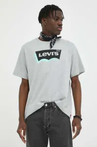 Bavlnené tričko Levi's šedá farba, s potlačou #8692355