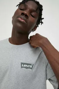 Bavlnené tričko Levi's šedá farba, s potlačou #8745359