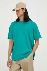 Bavlnené tričko Levi's zelená farba, jednofarebný #8763045