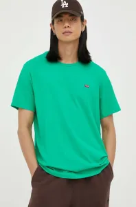 Bavlnené tričko Levi's zelená farba, jednofarebný #8763044