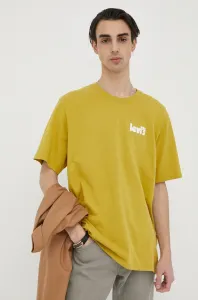 Bavlnené tričko Levi's zelená farba, s potlačou #8495806