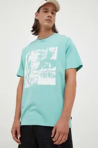 Bavlnené tričko Levi's zelená farba, s potlačou #8733505