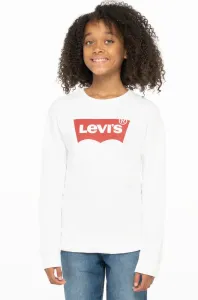 Detská mikina Levi's biela farba, s potlačou #5884796